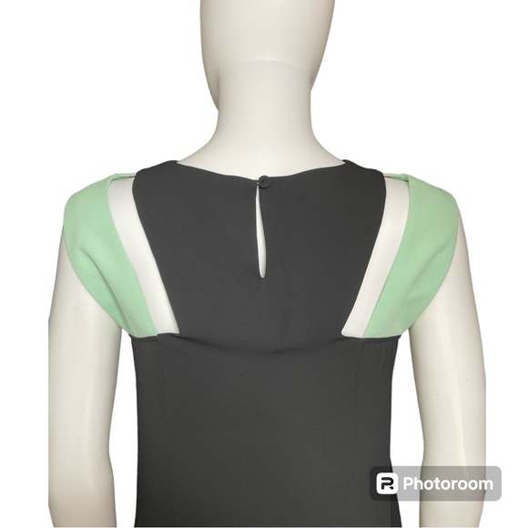 BCBGMaxAzria Chantal Colorblock Cut Out Flowy Sheath Dress Women's Size XS - Picture 6 of 9